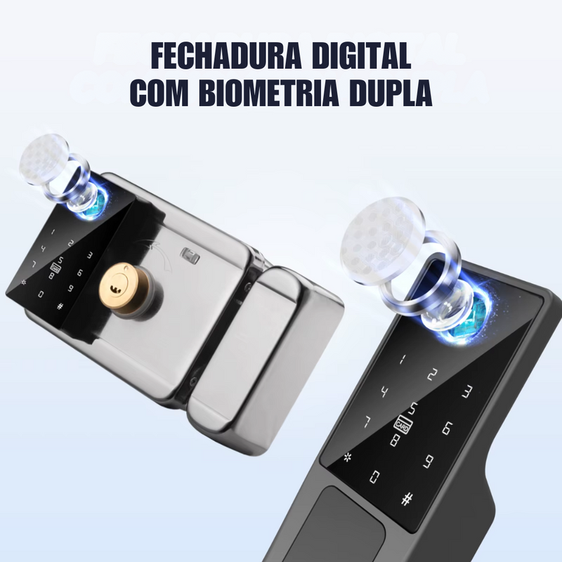 Fechadura Eletrônica Inteligente Tuya com Biometria
