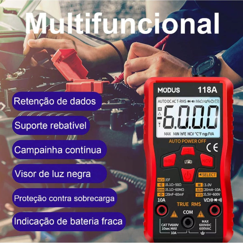 Multímetro Digital Portátil Profissional