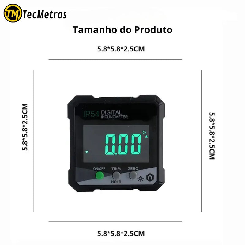 Inclinômetro, Medidor De Ângulo Digital