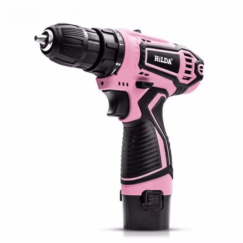 Parafusadeira E Furadeira Elétrica Hilda Pink