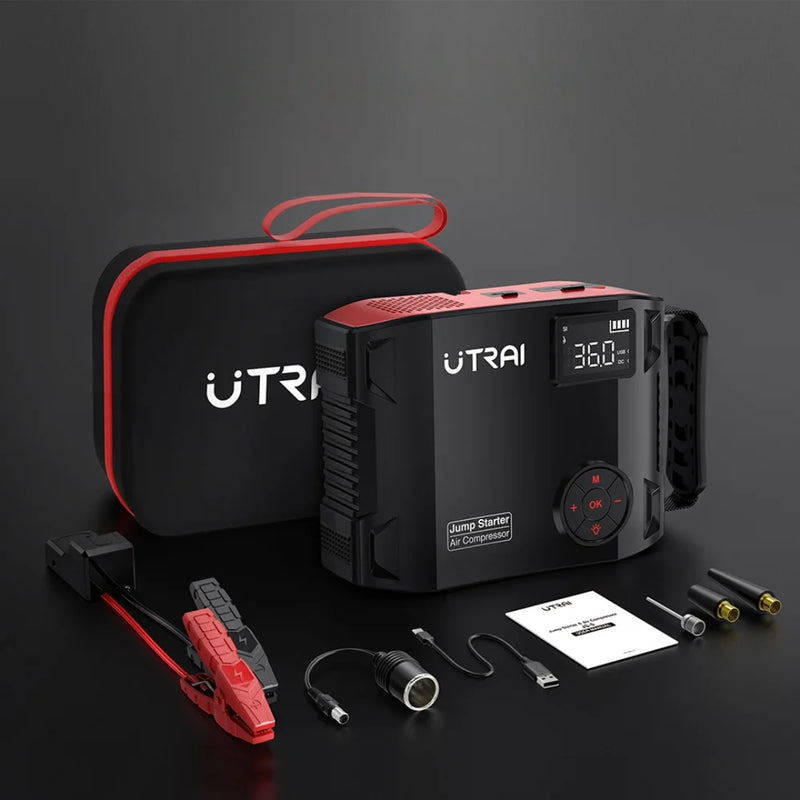 PowerBank e Calibrador de Pneu Automotivo UTRAI