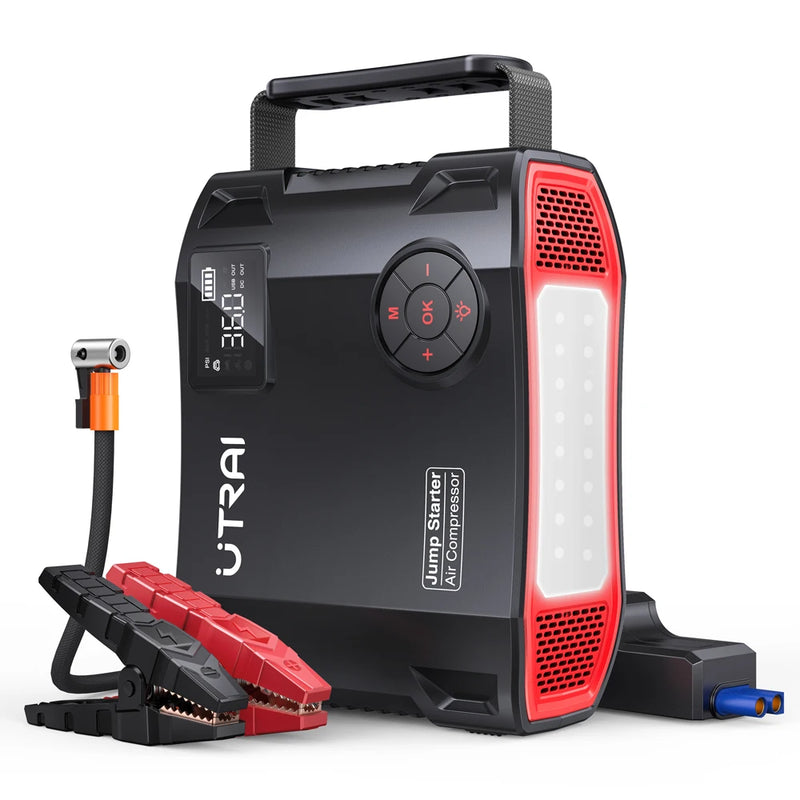 PowerBank e Calibrador de Pneu Automotivo UTRAI